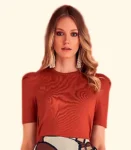 Blusa Tricot Manga Bufante