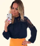 Blusa Manga Longa Lace