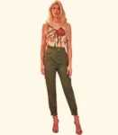 Calça Cargo Recorte Pespontado