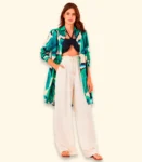 Calça Pantalona Linho C/ Elastico