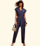 Macacão C/ Amarração Azul Marinho