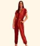 Macacão Jogging Listrado