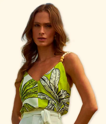 Regata Estampada Alça Corda