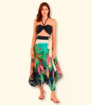 Saia Midi Casequere Estampada