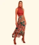 Saia Estampada C/ Jabour