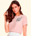 T-shirt Com Patch Aplicado