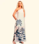 Vestido Longo Estampa Localizada