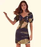 Vestido Estampado Det. Busto Amarração