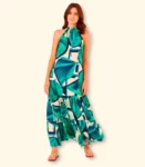 Vestido Midi Est Det. Franzido