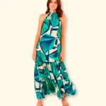 Vestido Midi Est Det. Franzido