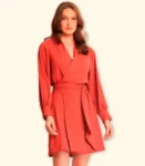 Vestido Transpasse com Botão